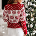 Women Christmas Sweater ladies knitting sweater snowflake Sweater Pullover Autumn Winter Long sleeves. 