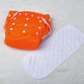 Adjustable Reusable Washable Cotton Cloth Diaper with 1 Pad. 