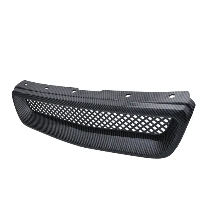 3X%20Car%20Carbon%20Fiber%20Mesh%20ABS%20Front%20Hood%20Grille%20Grill%20for%2096-98%20Honda%20Civic%20EJ/EK%20JDM%20Type%20R%20-%20Image%208