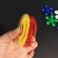 Large Premium Colorful Hand Fidget Spinner for Autism and ADHD Finger Tri-Spinner Fidget Toys Stress Reliever Play Toy. 