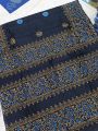 Occasional Dress/Couple Set/Matching Dress/Traditionally Dress/Sari And Panjabi- Block Print Saree & Panjabi - Sharee For Women.