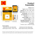 Original KODAK Memory Card 64GB 128GB 256GB U3 4K Micro SD Card 32GB SDHC UHS-I C10 A1 V30 TF Trans Flash Microsd. 