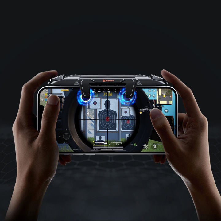 BIGBIG WON Mechager Plus IntegratedClamp Trigger Shot Button Shot Game Controller PUBG Mobile Game Holder iPhone IOS Android