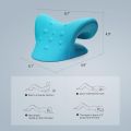 Neck and Shoulder, Neck Stretcher to Relieve Neck Pain, Neck Stretcher, Chiropractic Pillow for Cervical Spine Pillow Neck (Blue).