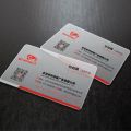 200pcs 500pcs Custom Translucent Business Cards PVC Print Plastic Identity Cards One Side Waterproof Round Corners Add White Ink. 