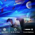 LED Aurora Galaxy Projector Night Light Bluetooth Music Speaker Star Projection Lamp for Kids Room Decor Home Ambiance Lights.