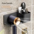 Hair Dryer Holder Wall Dryer Cradle Straightener Stand Hairdryer Organizer Box Toilet Blower Holder Shelf Bathroom Accessories. 