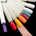 Monja 24Pcs Nail Art False Nail Tips Gel Polish Practice Color Detachable Swatches Training Sample Manicure Tools. 