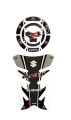 Motorcycle tank pad sticker for  Suzuki gixxer or  gixxer  bike  tank pad -black and silver. 