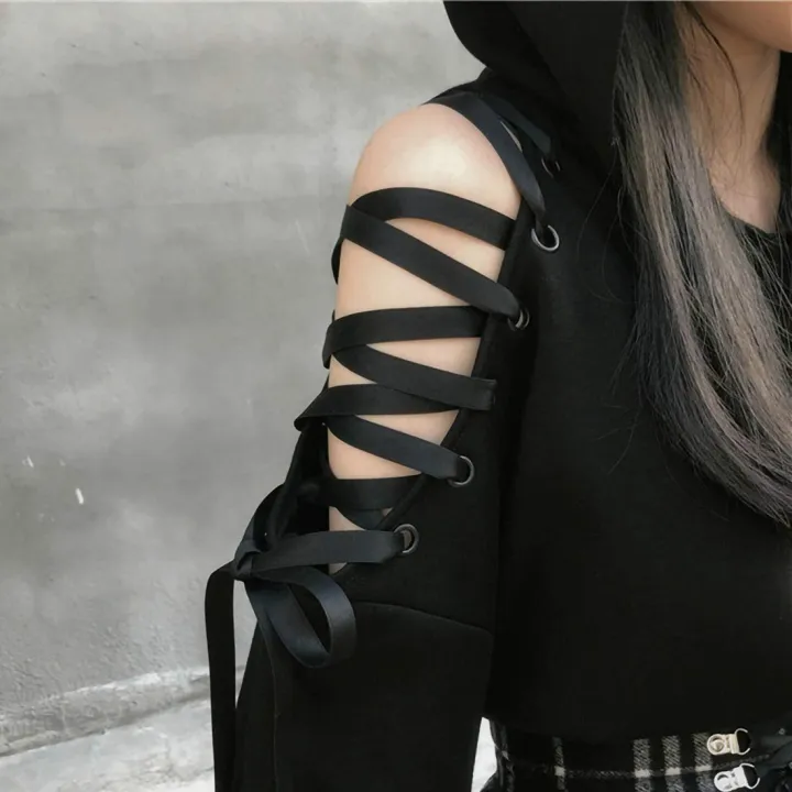Women%20Long%20Sleeve%20Hoodies%20Kawaii%20Cat%20Ears%20Hoodie%20Gothic%20Punk%20Harajuku%20Cold%20Shouler%20Bandage%20Gothic%20Black%20Sweatshirts%202021%20-%20Image%202