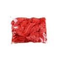 Disposable tablecloth tie mouth elastic belt round table, rectangular table, plastic sheet, film tablecloth cover red. 