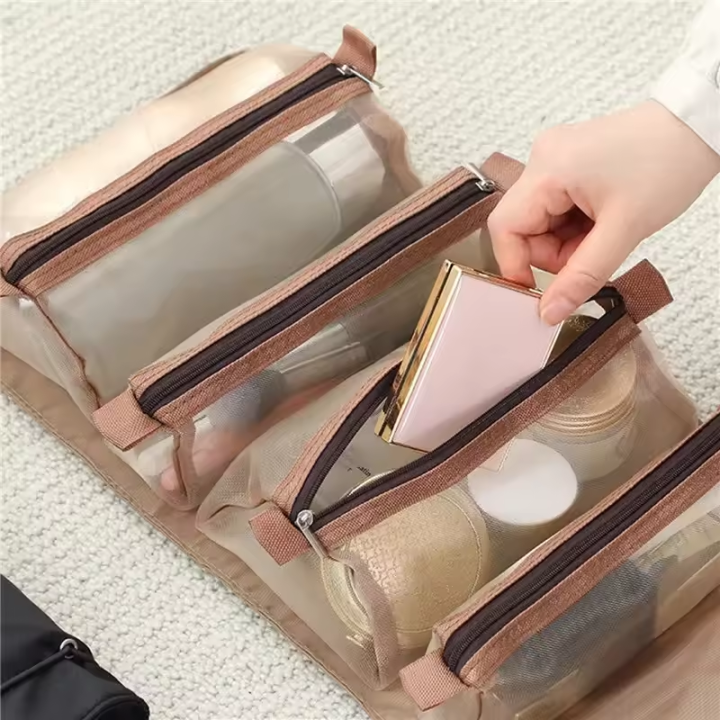 4-in-1%20Foldable%20Travel%20Makeup%20Organizer%20Bag%20with%20Detachable%20Mesh%20Cosmetic%20Pouches%20&%20Hanging%20Hook%20%E2%80%93%20Portable%20Roll-Up%20Toiletry%20Storage%20Case%20for%20Cosmetics,%20Skincare%20&%20Toiletries%20%E2%80%93%2053%C3%9722.5cm%20-%20Image%205