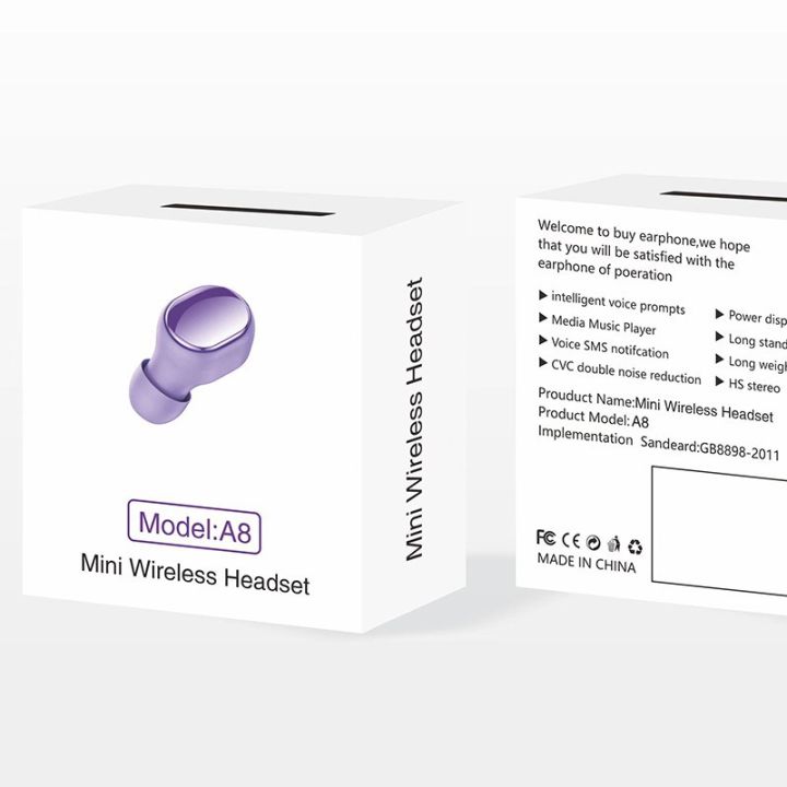New%205.3%20Wireless%20Bluetooth%20Headset%20A8%20Ultra%20Long%20Standby%20Ultra-Small%20Invisible%20Micro%20Mini%20Compact%20Driving%20General%20-%20Image%204