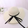 Custom Name Floppy Hats with Black Ribbon Honeymoon Beach Hat Personalized Summer Party Wide Brim Sun Hat Bachelorette Gift.