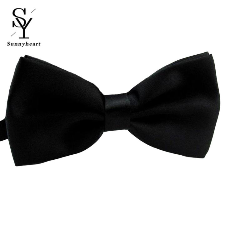 Sunnyheart Wedding Tie Solid Color Easy Adjustment Bright Color Suits Tie