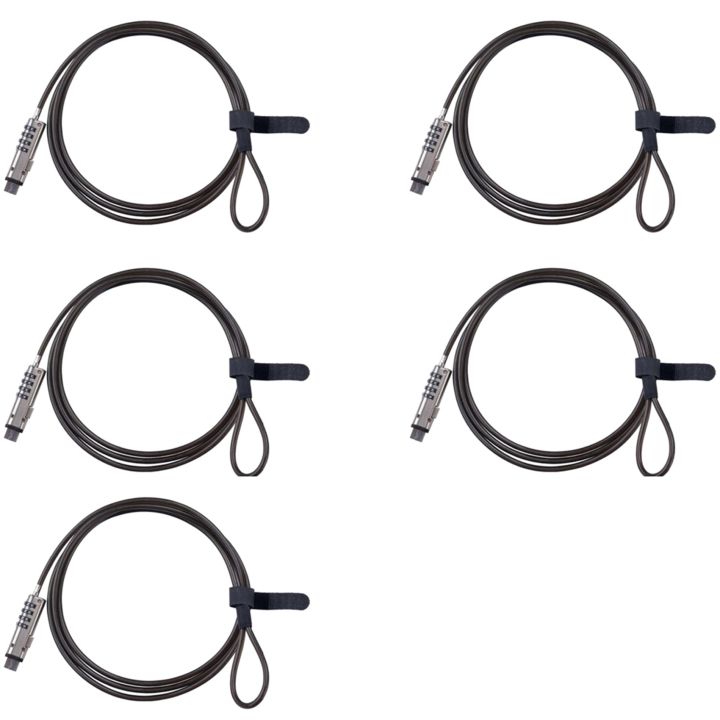 5X 4 Digital Universal Lock USB Laptop Security Cable Lock for Computer