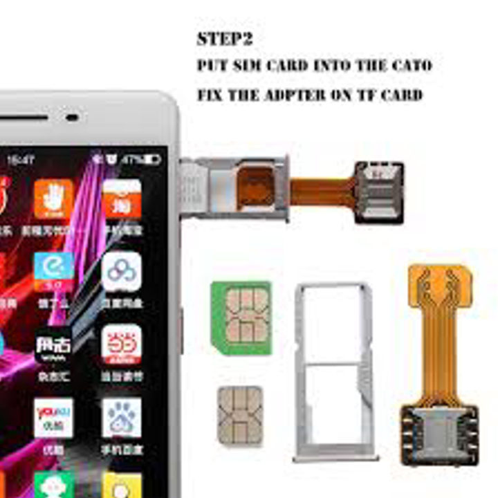 SIM Extender For all Hybrid slot Phone to Use 2 SIM And Micro SD Card ...