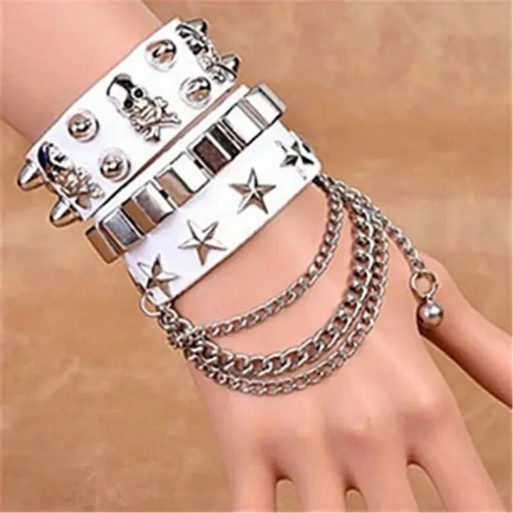 Black%20Leather%20Wristband%20Bracelet%20Cuff%20goth%20gothic%20punk%20bracelets%20women%20men%20metal%20armbands%20cosplay%20can%20be%20adjusted%20jewelry%20-%20Image%202
