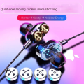 New Android Wired In-Ear Headset Dedicated Dual-Speaker Smartphone Headset Line Control Tuning. 