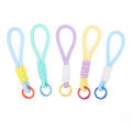 1Pc Mesh Phone Lanyard Pendant Mobile Phone Strap Bag Braided Rope Keychain NOVO.