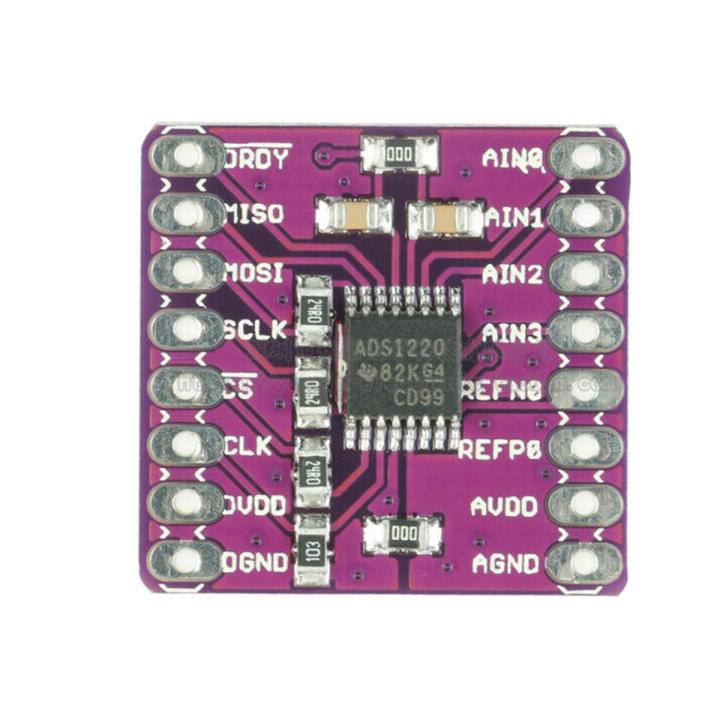 Lot De 2 Convertisseurs Analogique-Numérique CJMCU-1220 ADS1220 ADC 24 Bits Faible Puissance
