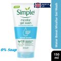 Simple Water Boost Micellar Facial Gel Wash 150ml (UK).