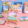 Cute Cartoon Sticky Note Pad, Creative Memo Note for School Students Office, Kawaii Self-adhesive Notepads for Kids. 