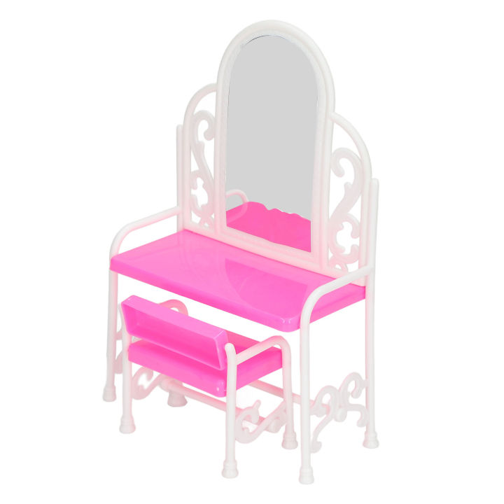 Mini%20Dollhouse%20Chair%20Bright%20Color%20Dollhouse%20Furniture%20Chair%20Plastic%20DIY%20Toy%20Lifelike%20Simulation%20with%20Mirror%20for%20-%20Image%202