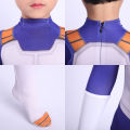 Anime Kids Vegeta Cosplay Costume Suit Superhero Adult Jumpsuit Wig Blue Gold Black Halloween Carnival. 