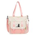 College style big bag women's bag student large capacity class commuting shoulder bag make-up school bag casual crossbody bag men.