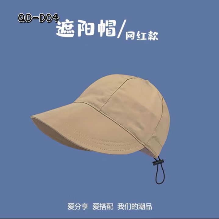 Zhao%20Lusi%20Same%20Style%20Sun%20Protection%20Hat%20Women's%20Summer%20Korean-Style%20UV-Proof%20Sun%20Hat%20Thin%20Quick-Drying%20Bucket%20Hat%20-%20Image%208