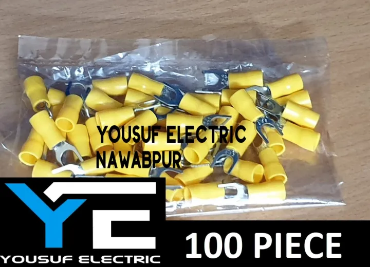 Cable%20Lug%204-6%20Rm%20Terminal%20Y-U%20type%20Lugs%20insulated%20Connector%20Clip%204-6%20Rm%20Copper%20100%20Piece%20Pack%20-%20Image%204