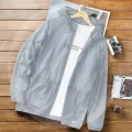 Summer anti-UV Sun Protection Skin Coats Men Ultra-Light Sportswear Hooded Outwear Men suncreen Casual Jackets Running Clothing. 