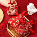 String Candy Bag Customizable Printed Small Drawstring Pouch Reusable Gift Bag for Wedding Party Favors Events Guests.