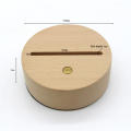 Innovative lamp base for decorative items Stand Wood Resin art accessory base Lighted Decorative USB Crystal Rectangle Wood LED display stand Kids gift lamp holder Display Rectangular crystal lamp. 