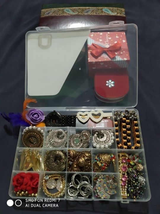 3pes%20Jewelry%20Storage%20Box%2015%20Compartment%20Ornaments%20Plastic%20Storage%20Box%20Case%20for%20Bead%20Rings%20Jewelry%20Display%20Organizer%20-%20Image%202