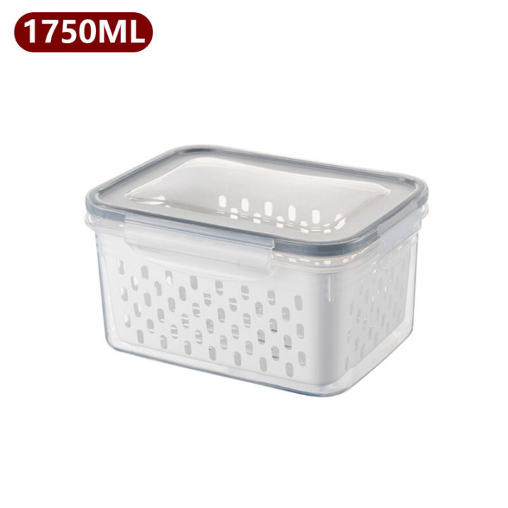 Kitchen%20Refrigerator%20Storage%20Box%20Sealed%20Food%20Organizer%20Ginger%20Garlic%20Onion%20Container%20with%20Removable%20Drain%20Plate%20-%20Image%202