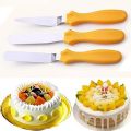 3 PCS Stainless Steel Butter Cake Cream Knife Spatula Baking Tool.