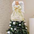 Treetop 12" Angel Figurine Christmas Ornament Lighted Christmas for Cafe.