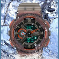 SANDA Brand Men's Outdoor Leisure Luxury Sports Fashion Personality Multi-function Men's Waterproof Electronic Watch. 