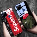 Supreme Phone Case Realme C21Y Back Cover Tempered Glass Protector Mirror Cases SUP Superme Supreme Design Realme C21Y Case. 