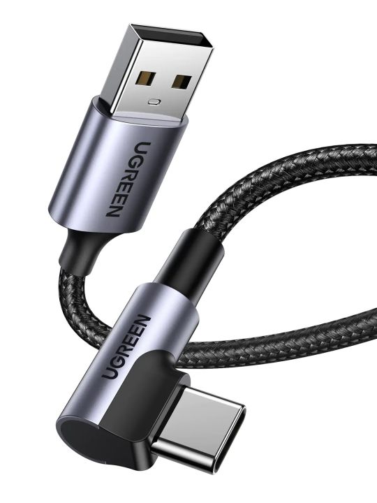 Ugreen%20Right%20Angle%20Usb-A%20To%20Usb-C%20Cable%202M%20(Model%20-%20Us284P/N%20-%2050942)%20-%20Space%20Gray%20-%20Connect%20Devices%20With%20Precision%20Using%20Ugreen%20-%20Image%206