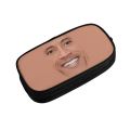 The Rock Face Dwayne Pencil Case For Girls Boys Large Capacity American Actor Johnson Pen Bag Box Stationery. 