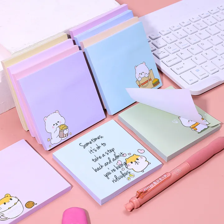 80%20Sheet/book%20Cartoon%20Rabbit%20Bear%20Kawaii%20Animal%20Memo%20Pad%20Sticky%20Notes%20Memo%20Notebook%20Stationery%20School%20Supplies%20-%20Image%202