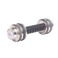 Rubber Dumbbell 7 kg - Silver. 