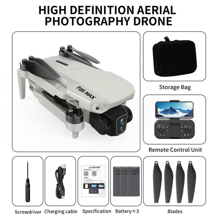 FLH%20F88%20MAX%20Remote%20Rotate%20Camera%20Brushless%20Motor%20%20WiFi%20Drone%20for%20One%20Key%20Landing,%20Optical%20Flow%20Hover%20with%202%20Battery%20-%20Image%202