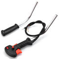 Tube Handle Throttle Trigger Cable Aluminum String Trimmer Parts Accessory Brushcutter Control Switch Garden Supplies. 