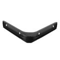 JOUYI 12 PCS Iron Wall Shelf Bracket, 4 x 4 Inch Heavy Duty Shelf Support Bracket Decorative Joint Angle Bracket, Black. 