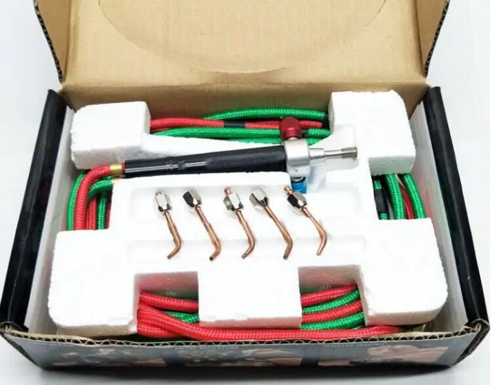 Goldsmith Little Torch Kit Jewel Tools Equipment Jewelry Welding Machine Propane Torch Jewellery Making Tool 1 Set with 5 Tips