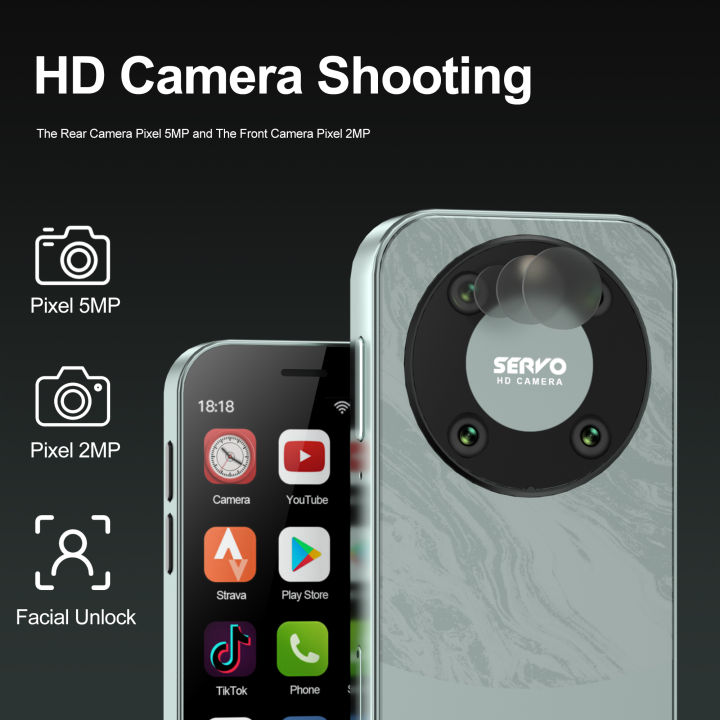 SERVO%20KING%209000%203.0%20HD%20Display%20Small%20Smartphone%20Android%2010.0%20Network%204G%20LTE%202GB+16GB%202000mAh%20Face%20Recognition%20Mini%20Mobile%20Phone%20-%20Image%205